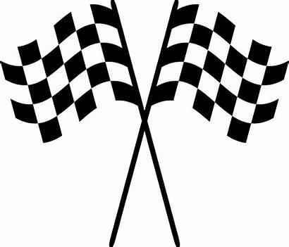Checkered Racing Flags Clipart Svg