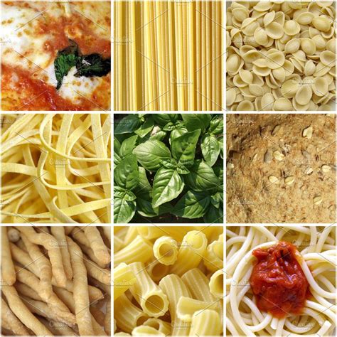 Italian Food Collage High Quality Food Images Creative Market