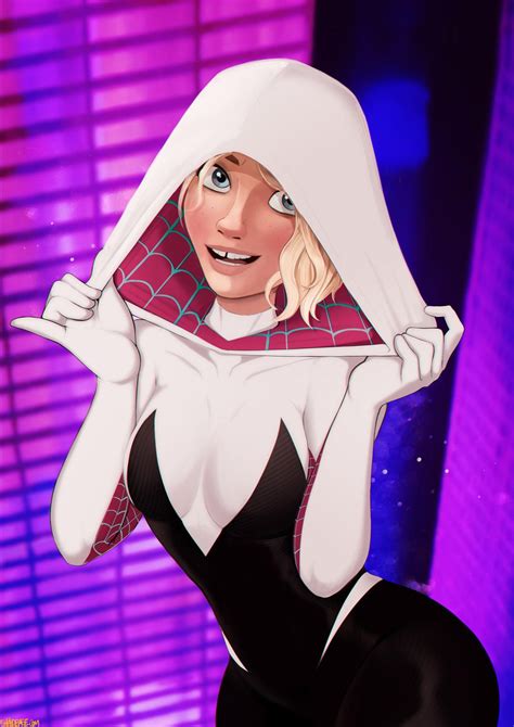 Gwen Stacey Gwen Spider Hombre Ara A Comic Arte S Per H Roe