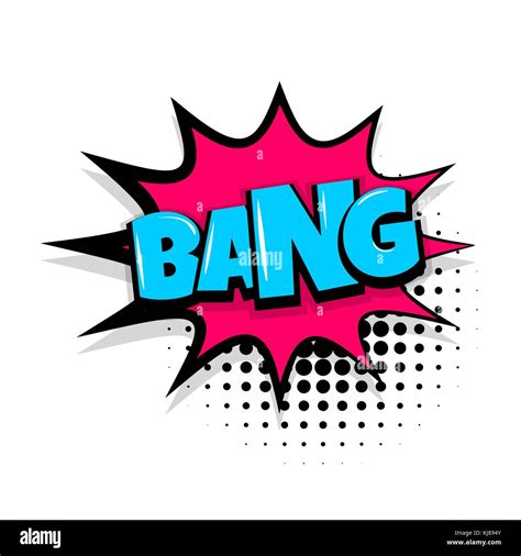 Bang Comic Text White Background Stock Vector Image And Art Alamy