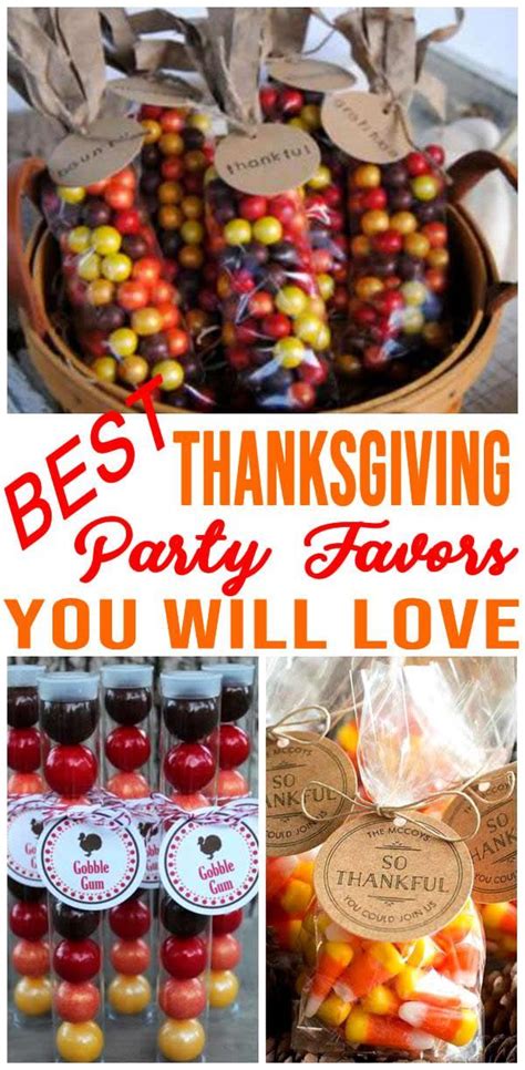 Gobble Gobble Grab The Best Thanksgiving Party Favor Ideas Now Easy