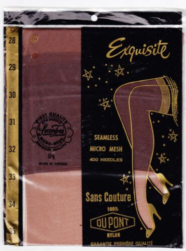Size 9 12 33 Beautiful Pair Of Vintage Nylon Stockings Exquisite