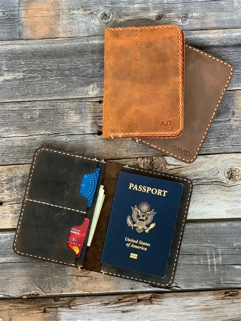 Leather Passport Holderleather Travel Wallet Distressed Leather