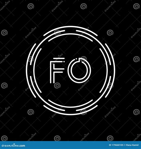 Initial Letter Fo Logo Design Vector Template Creative Linked