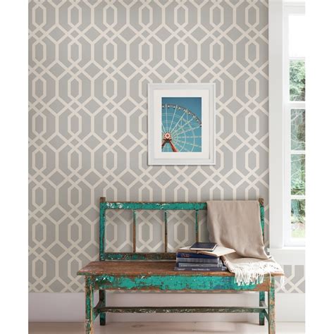 Brewster Wallcovering Brewster Essentials 56 Sq Ft Grey Non Woven