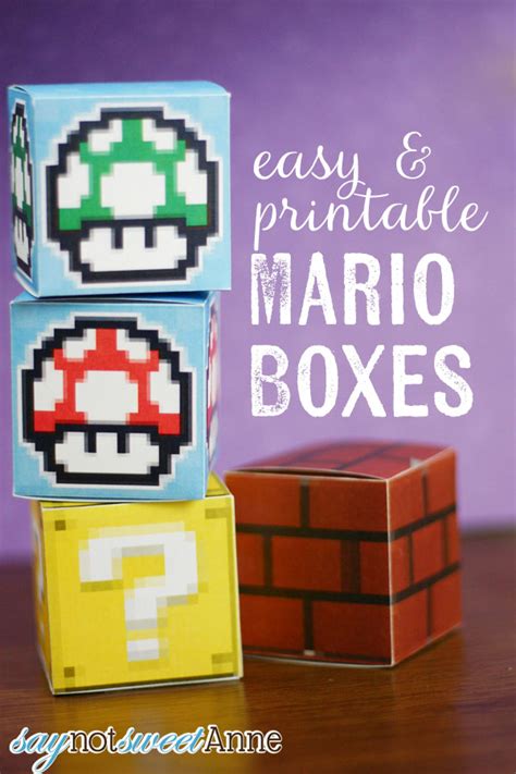 Printable Mario Boxes Sweet Anne Designs