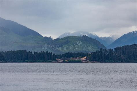 Evergreen Covered Mountains In Alaska Stock Image Image Of Mountains