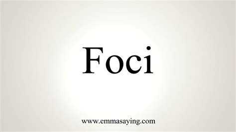 See our english and american spelling dictionary. How To Pronounce Foci - YouTube