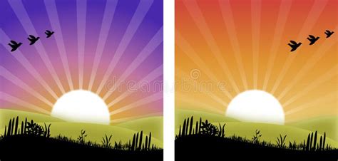 Sunset Sunrise Stock Illustration Illustration Of Beauty 33120959
