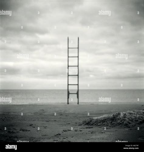 Ladder On Beach Stock Photo Alamy