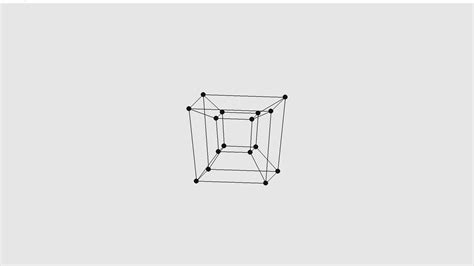 The 4d Hypercube With Pygame Aka Tesseract From Josephbakulikira