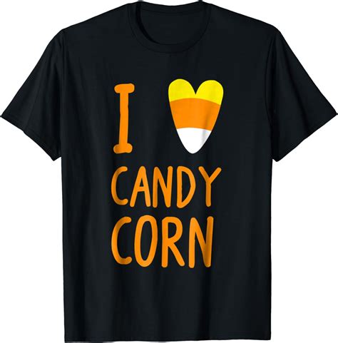Amazon Com I Love Candy Corn T Shirt Halloween Candy Corn Clothing