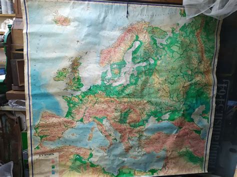 Stara Geografska Karta Europe