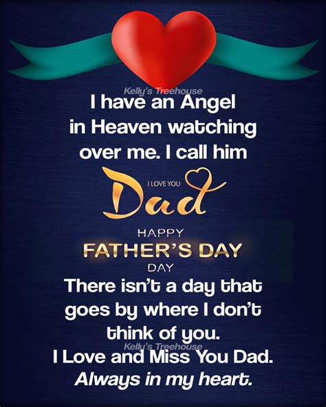 I Have An Angel In Heaven Watching Over Me I Call Him Dad Happy