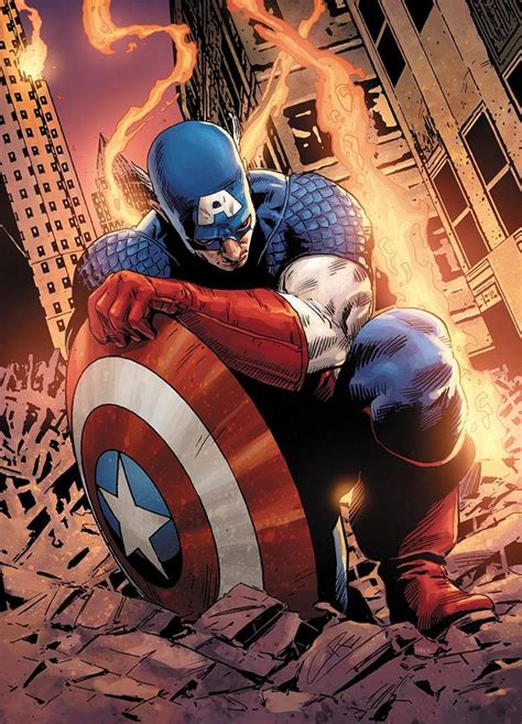 Captain America Comic Artwork Creative Art