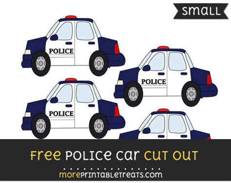 Police Car Cut Out Small