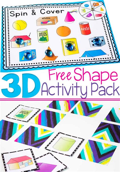 Actividades 3d Shapes Free Printtable Activities Never Thought