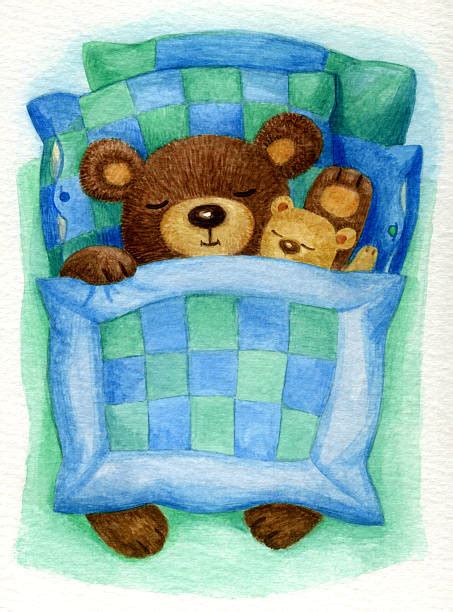 Little Boy Sleeping Teddy Bear Cartoons Stock Photos Pictures