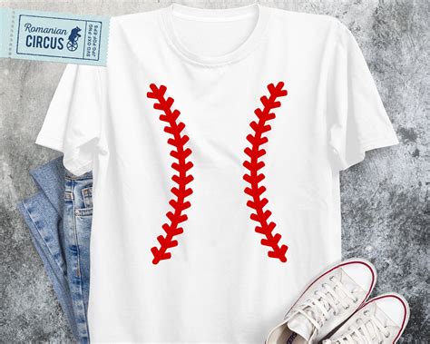 Baseball Stitches Svg Instant Download Baseball Shirt Svg Etsy