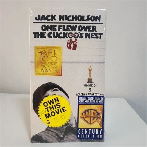One Flew Over The Cuckoo S Nest Vhs Movie Jack Nicholson Original Whv Seal Picclick