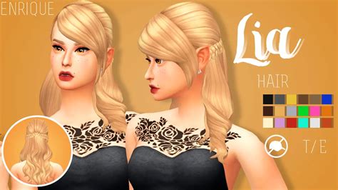 Sims 4 Hairs Enrique Lia Hair