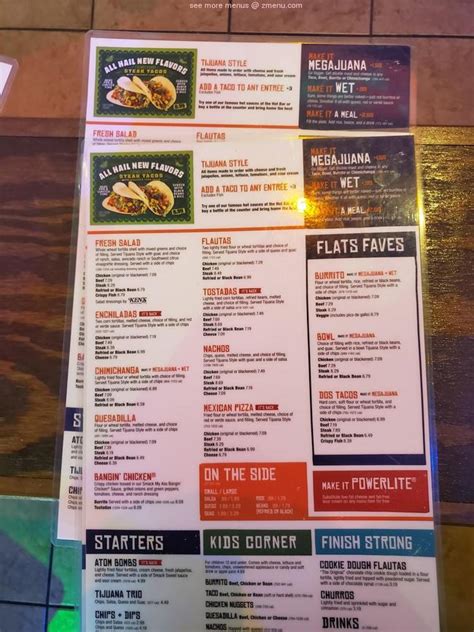 Latin american grill is located near the cities of miramar, boulevard heights west hollywood, west park, pembroke park, and lake lucerne. Online Menu of Tijuana Flats Restaurant, Pembroke Pines ...