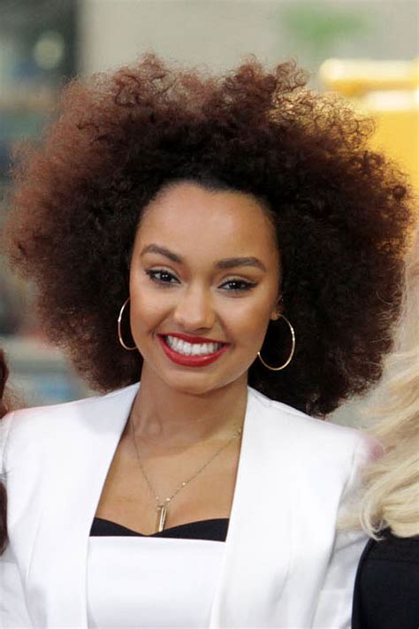 Little mix s leigh anne pinnock gets engaged to footballer andre gray on their fourth anniversary. Leigh-Anne Pinnock Teased Dark Brown Afro Hairstyle ...