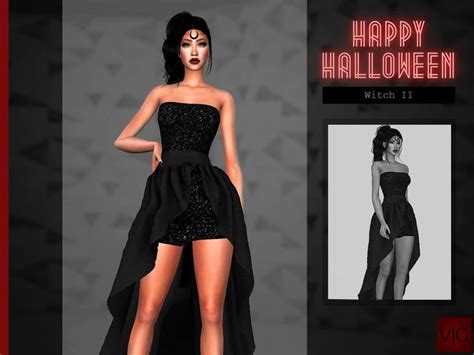 Witch Dress Sims 4 Dresses Sims 4 Mods Clothes Sims 4 Clothing
