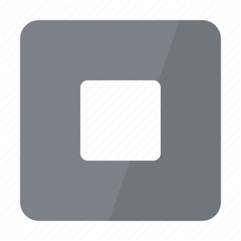 Btn Grey Play Stop Icon Download On Iconfinder