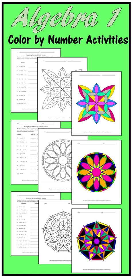Engage Your Students With These Fun Yet Challenging Algebra 1 Color By