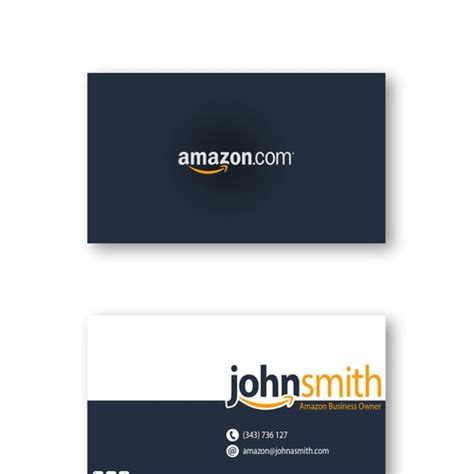 Amazon rewards visa signature cards. Business Card Design for Amazon Business Owner | Business card contest