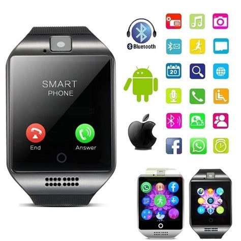 Smart Watch Bluetooth Q18 Display Clock Support Sim Tf Card Phone Watch