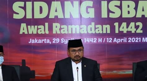 Kemenag 1 Ramadhan 1442 H Jatuh Pada Hari Selasa 13 April 2021