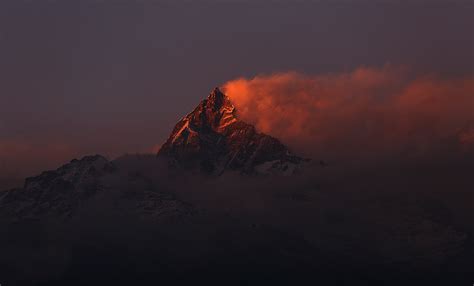 Nepal Mountains In Sunset Wallpaper Hd City 4k Wallpapers Images And