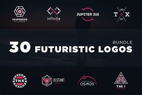 Futuristic Logo Bundle Creative Illustrator Templates ~ Creative Market