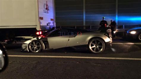 Pagani Huayra Bc Crashes Into A Truck In Rome Gtspirit