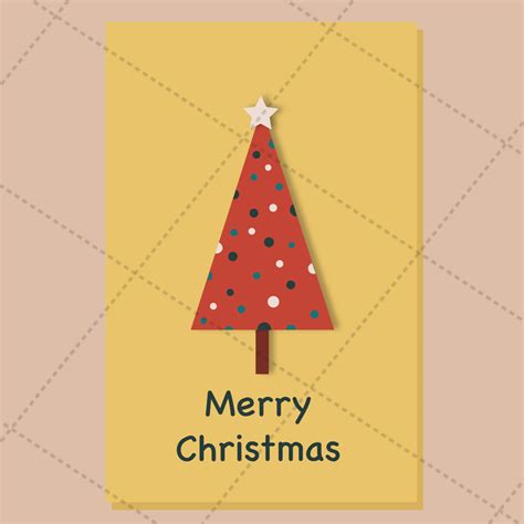 Christmas Tree Card Vector Image Lena Design