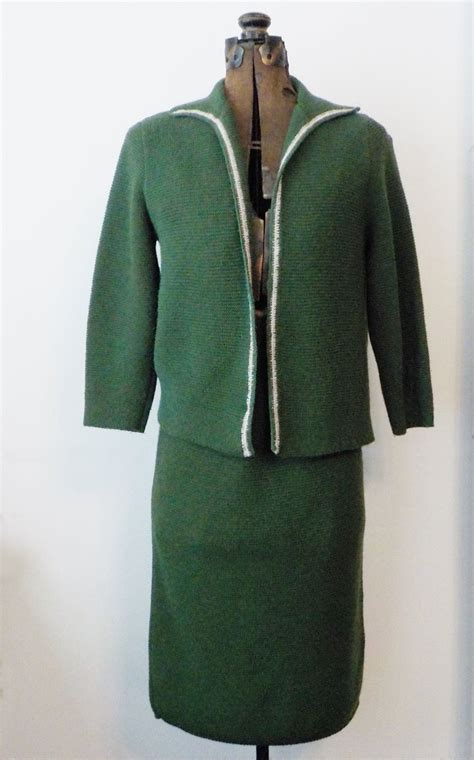 From chunky fisherman jumpers to oversized and heavyweight styles. 1960's Vintage Sweater and Skirt Set Suzy Dee Fashion Knit ...