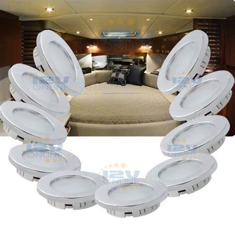 Rv Light Fixtures 12volt Interior Led Recessed Ceiling Light Dimmable