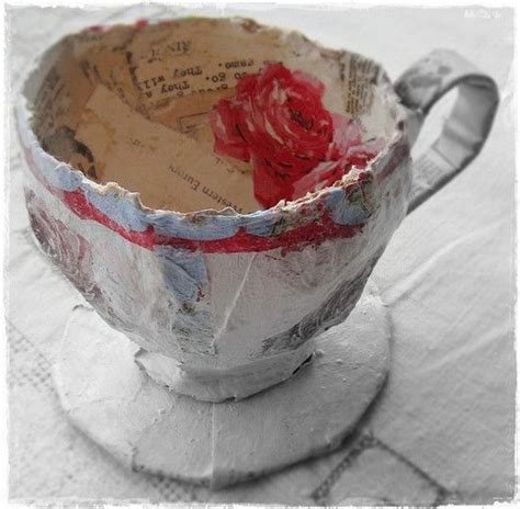 Paper Mache Tea Cup Cute Diy Pinterest