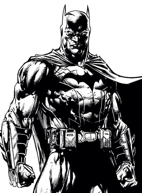 By Artist Jason Fabok In Black And White Batman Comic Art Batman