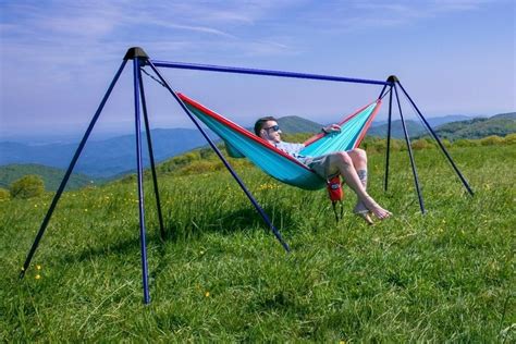 Tired of wishing for the perfect hammocking trees to just appear in your outdoor space? ENO Nomad Hammock Stand