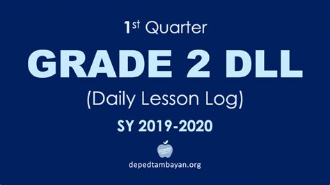 New Nd Quarter Daily Lesson Log Dll Grade Sy Deped Th
