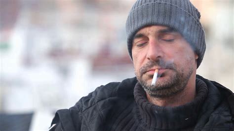 Man Smoking Cigarette Stock Footage SBV 301471351 Storyblocks