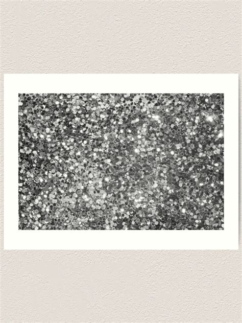 Black And White Sequence Glitter And Sparkles Art Print By Artonwear