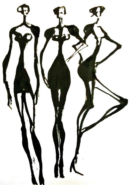 Fashion Model Figure Drawing Free Download On Clipartmag