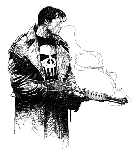 Travis Charest Punisher Drawing Dangerous Universe