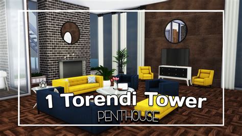The Sims 4 Speed Build 1 Torendi Tower Penthouse Part 1 Cc Links