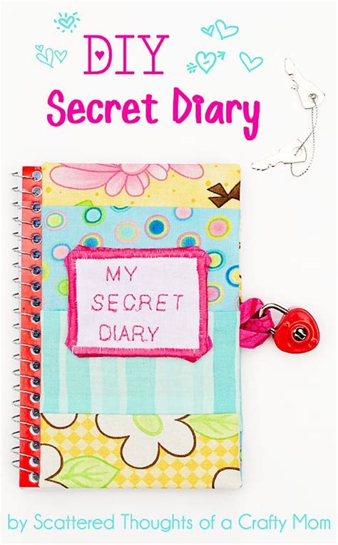 Make Your Own Secret Diary Diy Journal Crafty Moms Crafty Projects