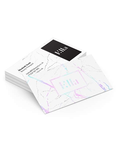 All our design templates have an organic, simple and attractive construction. Holographic Foil Business Card Printing - Aura Print